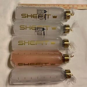 SHEFIT water bottle bundle of FIVE 32oz motivational with times on side.…